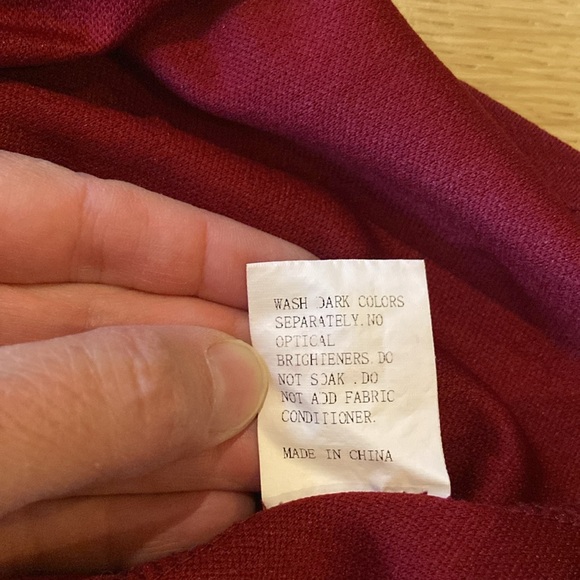 Wine Burgundy Red Halter Tank Top Camisole with Pretty Scalloped Edges Racerback - Picture 5 of 6